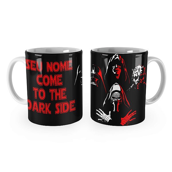 Caneca Star Wars Leia e Luke May The Force