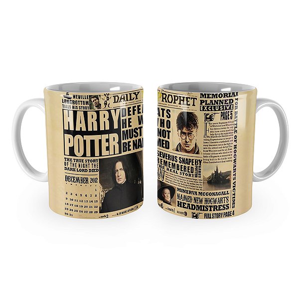 Caneca Harry Potter Jornal Daily Phophet