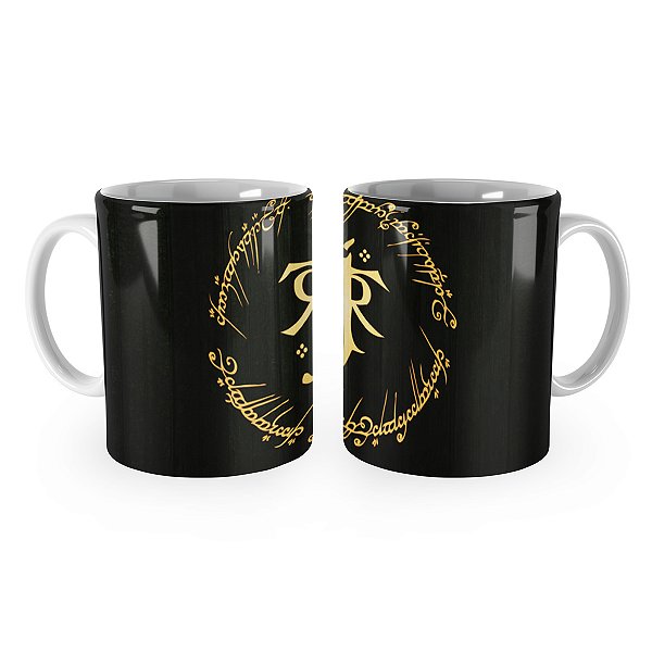 Caneca O senhor dos Anéis Simbolo Tolkien
