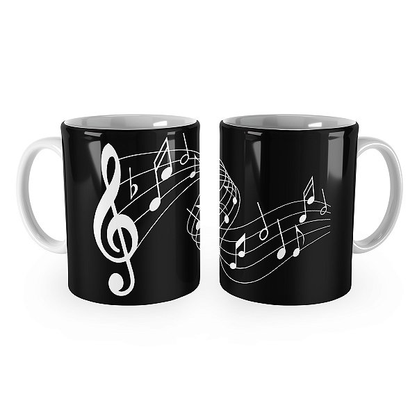 Caneca Símbolos Musicais Mod 2
