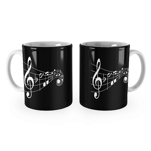 Caneca Símbolos Musicais Mod 3