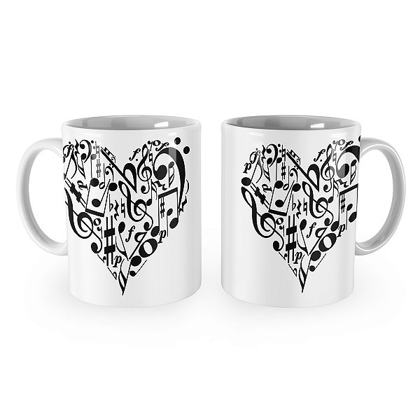 Caneca Símbolos Musicais Mod 11