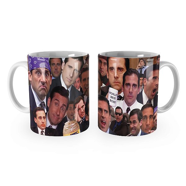 Caneca The Office Serie Michael Scott Best Boss Frases Faces