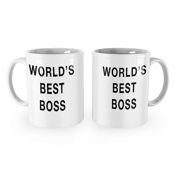 Caneca The Office Worlds Best Boss Palavras