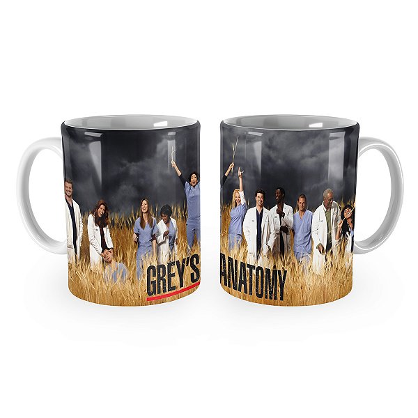 Caneca Greys Anatomy Seriado Personagens Mod 3