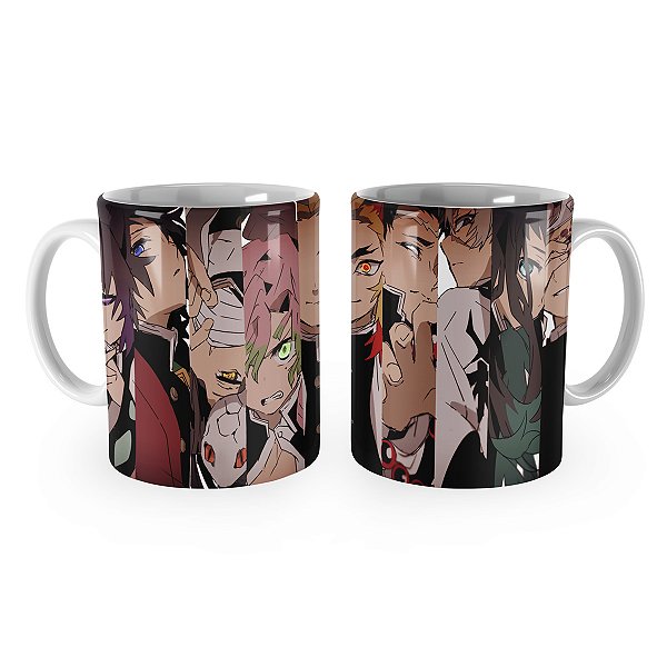 Caneca Demon Slayer Pilares Hashira Kimetsu no Yaiba