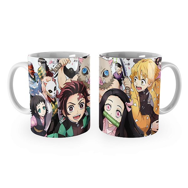 Caneca Demon Slayer Personagens Kimetsu no Yaiba