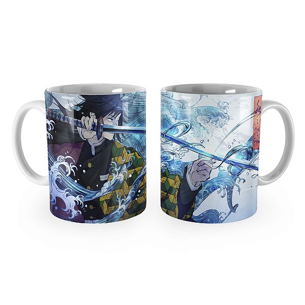 Caneca Demon Slayer Giyu Água Kimetsu no Yaiba
