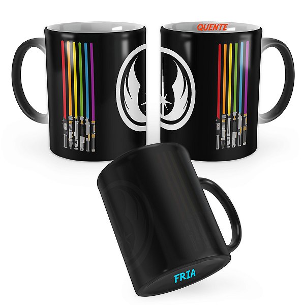 Caneca Mágica Star Wars Sabres de Luz