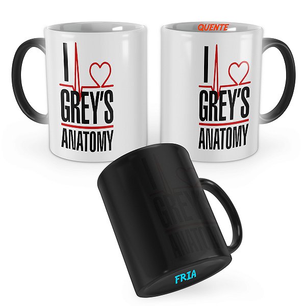 Caneca Mágica I Love Greys Anatomy