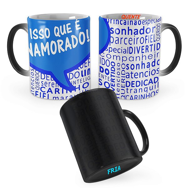 Caneca Mágica Isso que é Namorado Qualidades