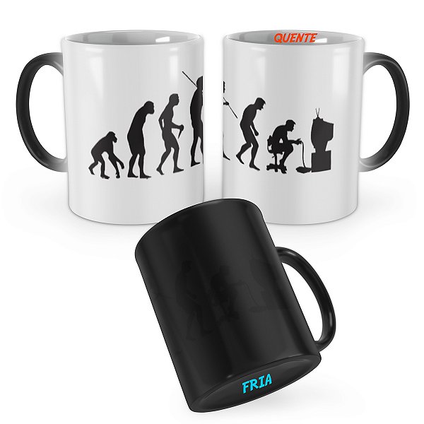 Caneca Mágica Evolução Geek Nerd