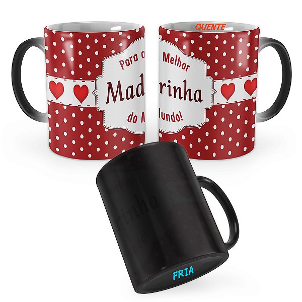 Caneca Mágica Presente Para a Melhor Madrinha do Mundo