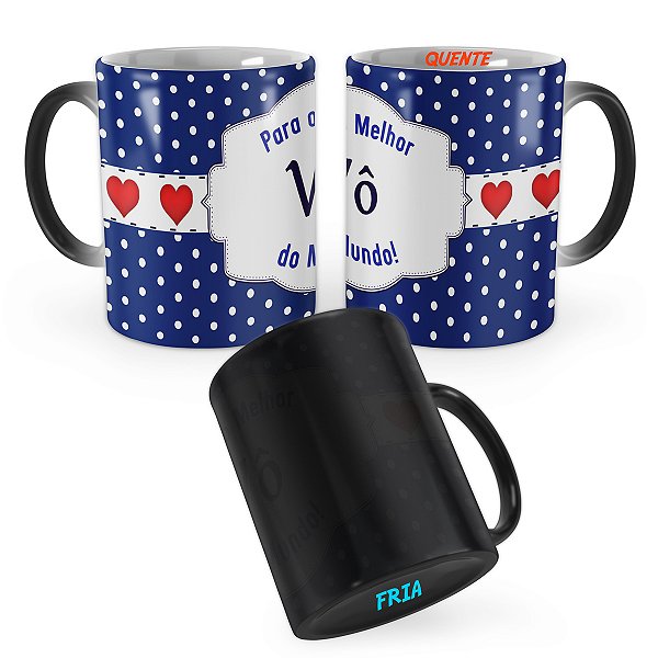 Caneca Mágica Presente Para o Melhor Vô do Mundo