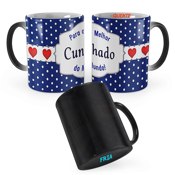 Caneca Mágica Presente Para o Melhor Cunhado do Mundo