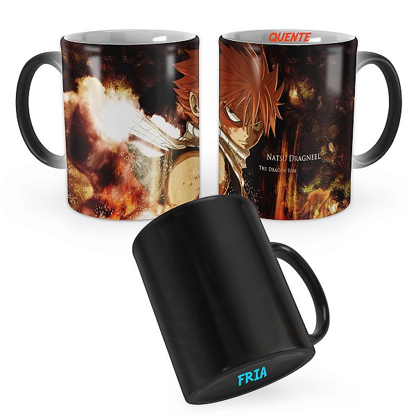 Caneca Mágica Fairy Tail Natsu Dragneel Dragon Son