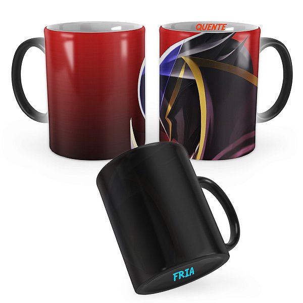 Caneca Mágica Code Geass lelouch Máscara