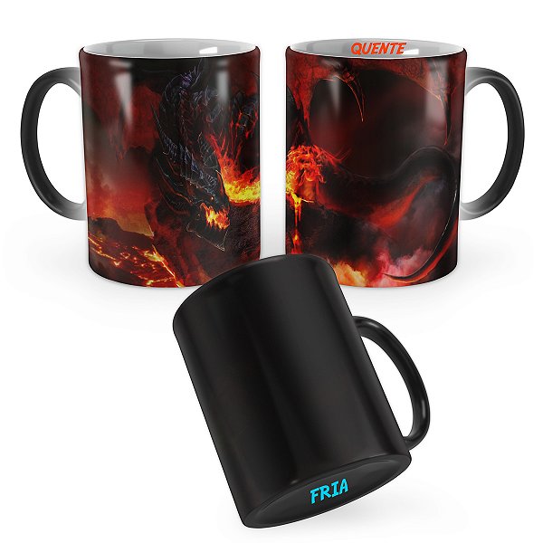Caneca Mágica World of Warcraft Cataclysm Dragão