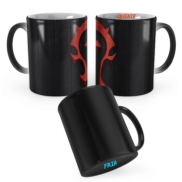Caneca Mágica Horda Simbolo World of Warcraft