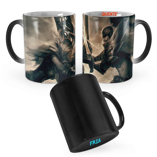 Caneca Mágica Yasuo vs Riven Luta Épica LOL