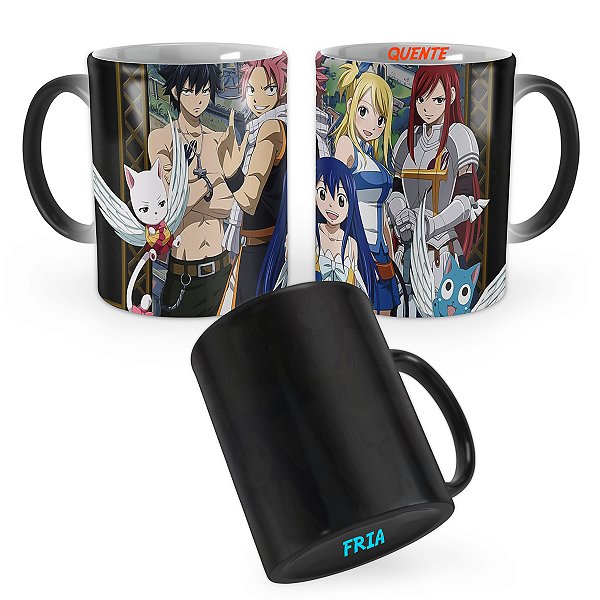 Caneca Mágica Fairy Tail Personagens