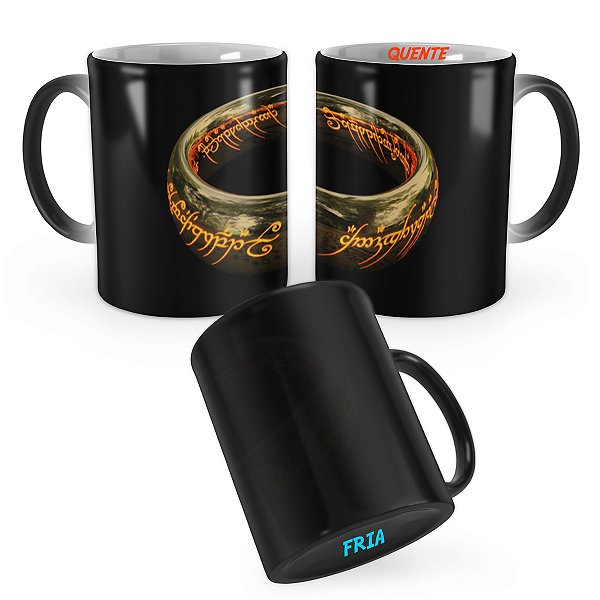 Caneca Mágica Senhor dos Anéis Anel do Poder Mod 2