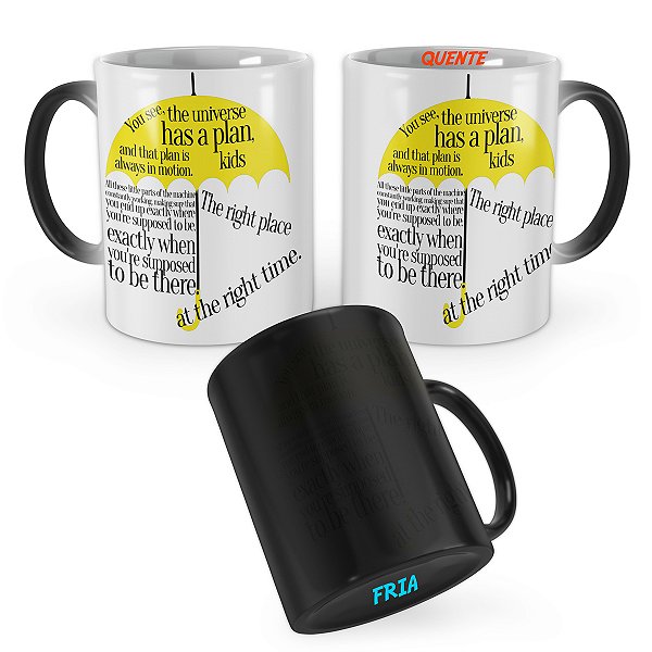 Caneca Mágica How I Met Your Mother Citações Guarda Chuva