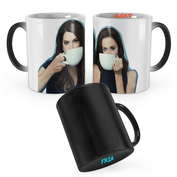 Caneca Mágica Gilmore Girls Lorelay e Rory Café