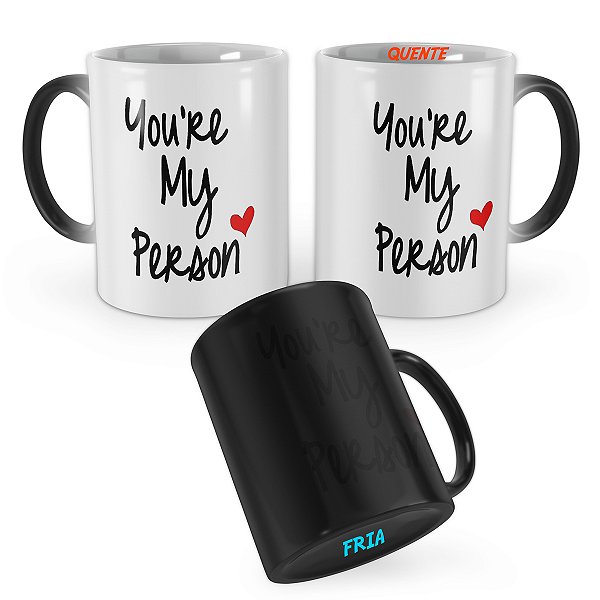 Caneca Mágica Greys Anatomy Frase Youre Me Person