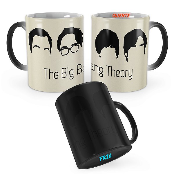 Caneca Mágica The Big Bang Theory Personagens Silueta