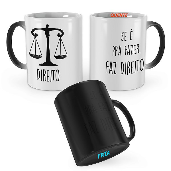 Caneca Mágica Direito Advogado Presente