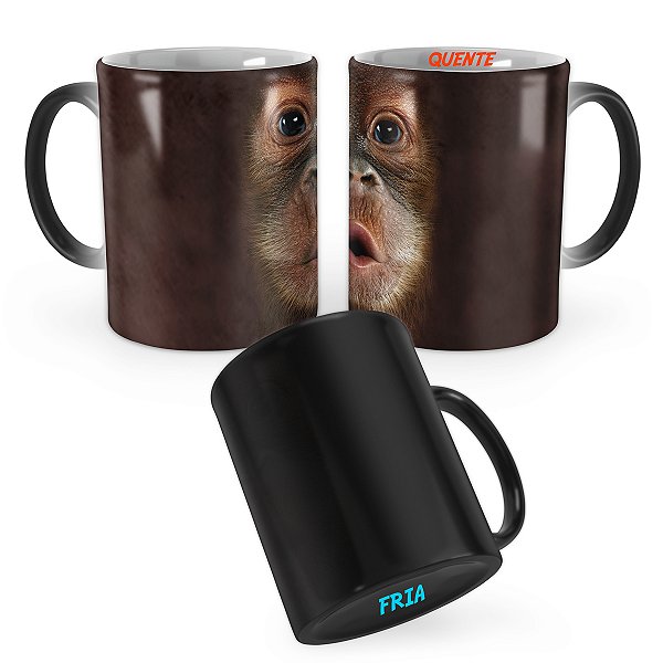 Caneca Mágica Macaco Big Face