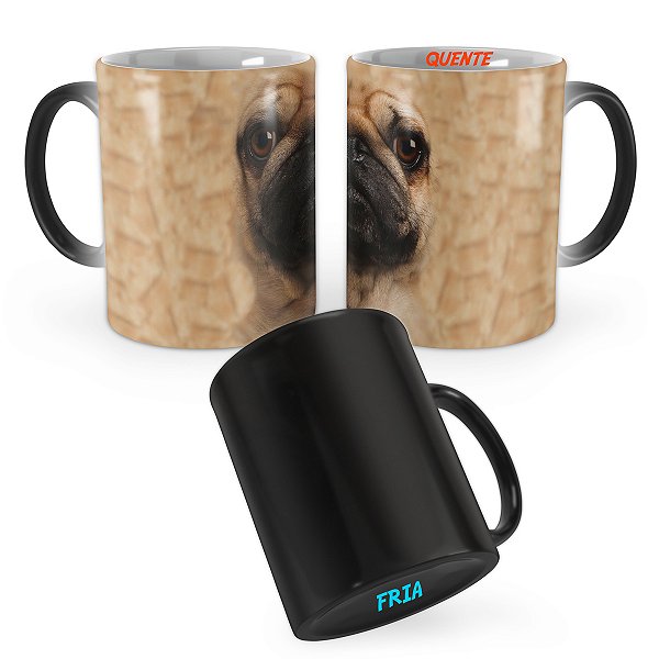 Caneca Mágica Pug Big Face