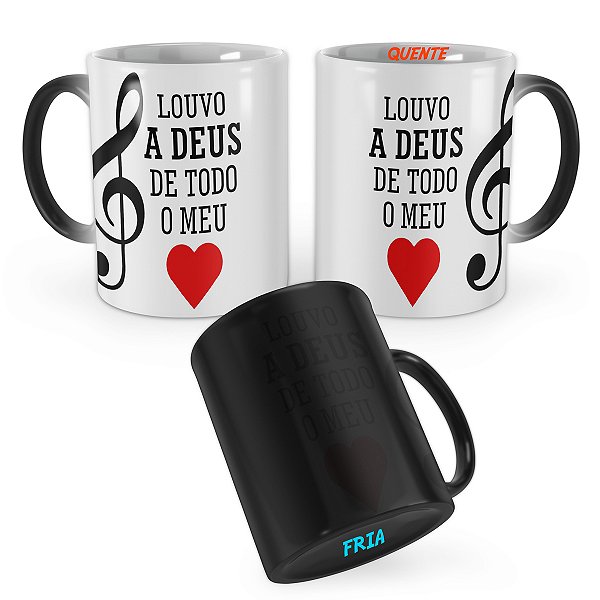 Caneca Mágica Louvor a Deus Gospel