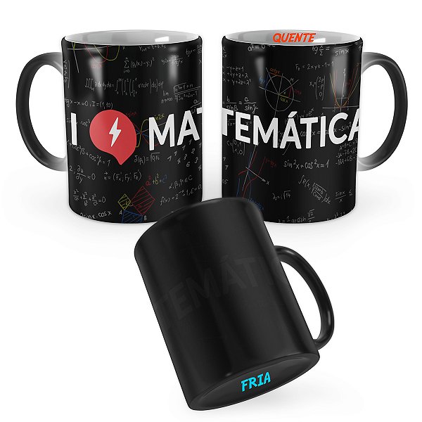 Caneca Mágica I Love Matemática