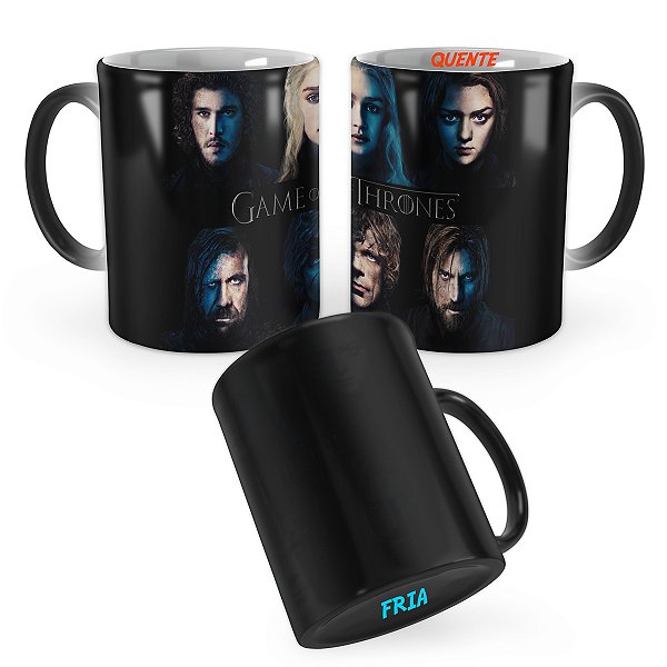 Caneca Mágica Game of Thrones Rostos Cão Anão