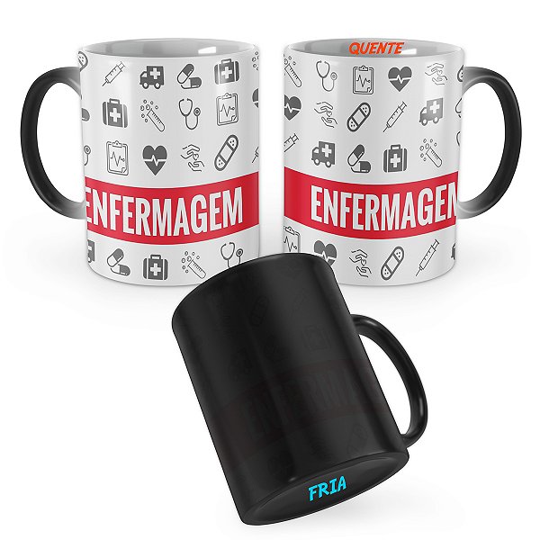 Caneca Mágica Enfermagem Icones