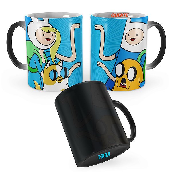 Caneca Mágica Hora de Aventura Finn e Jack