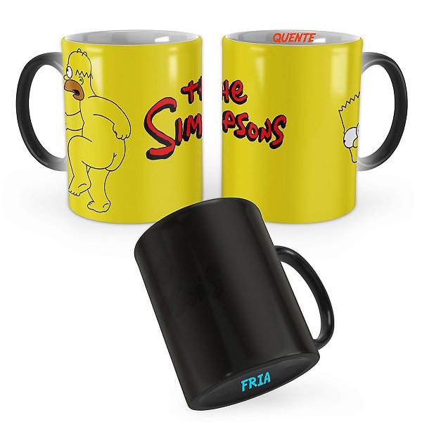 Caneca Mágica Simpsons Homer e Bart