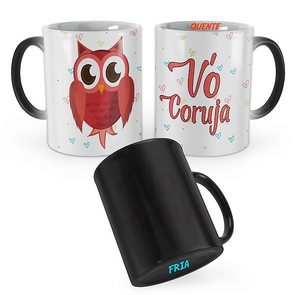 Caneca Mágica Vó Coruja