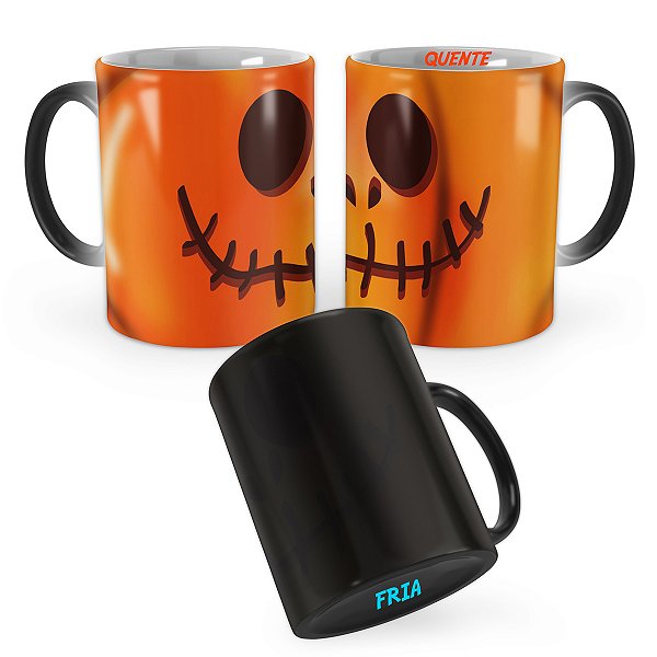 Caneca Mágica Abóbora Halloween