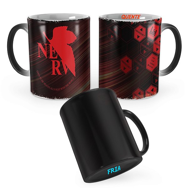 Caneca Mágica Neon Genesis Evangelion Nerv Logo