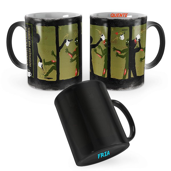 Caneca Mágica Uso Apocalipse Zumbi