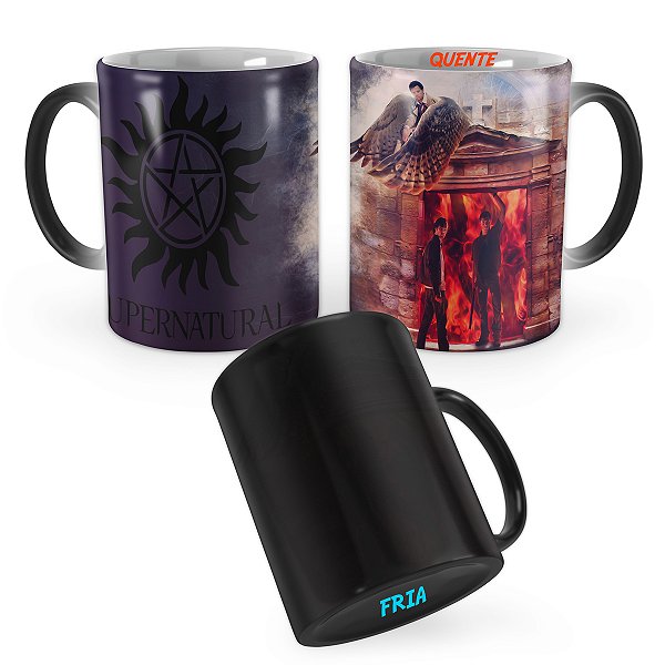 Caneca Mágica Sobrenatural Supernatural Portão Inferno
