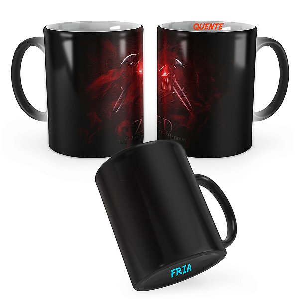 Caneca Mágica Zed League of Legends Lol Mod 2