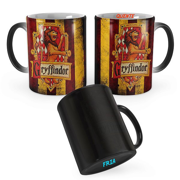 Caneca Mágica Grifinória Escudo Brasão