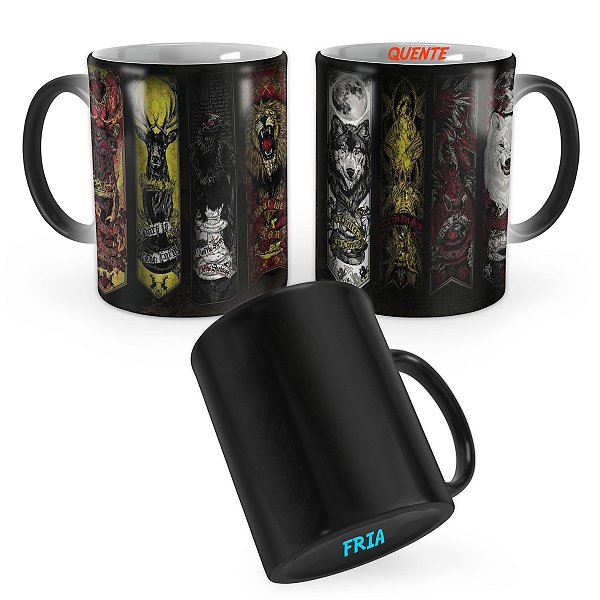 Caneca Mágica Game of Thrones Houses Flags