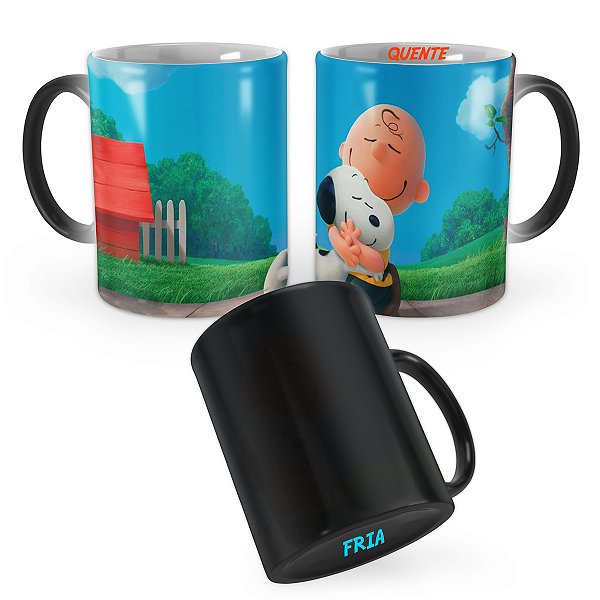 Caneca Mágica Snoopy Abraço