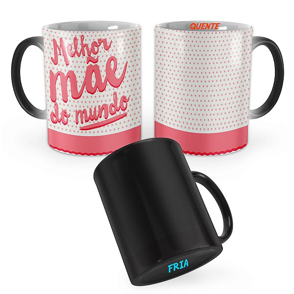 Caneca Mágica Melhor Mãe do Mundo Rosa