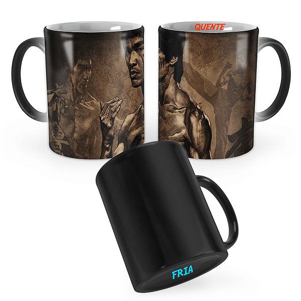 Caneca Mágica Bruce Lee Presente Fans